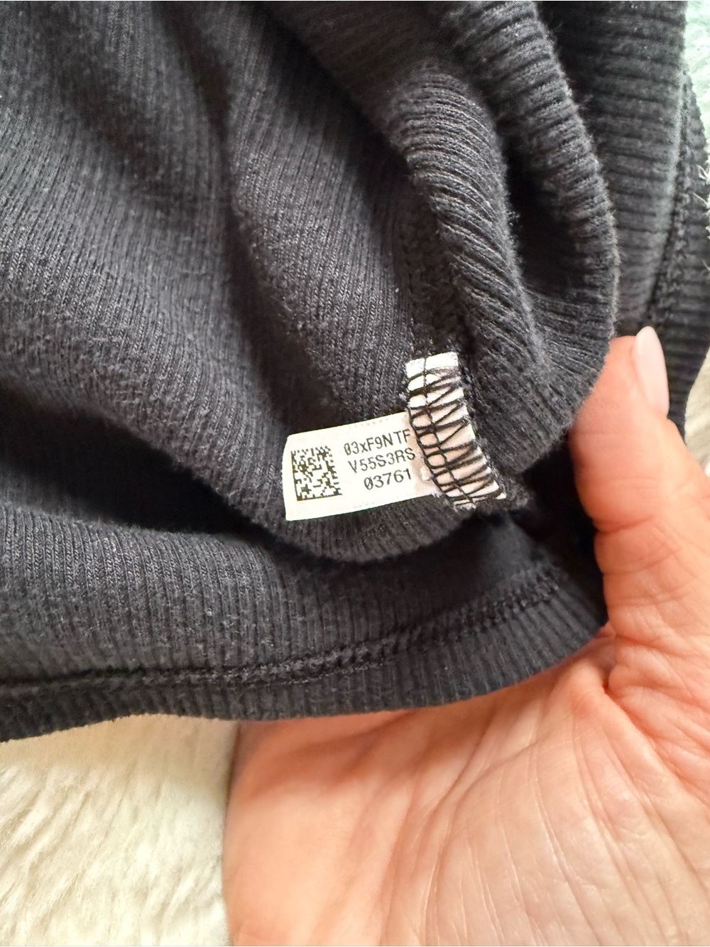 Aerie Black Ribbed Racerback Tank Top XS - Picture 4 of 7